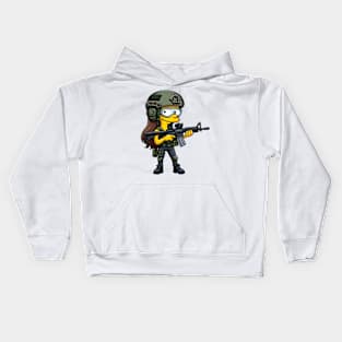 Tactical Yellow People Kids Hoodie